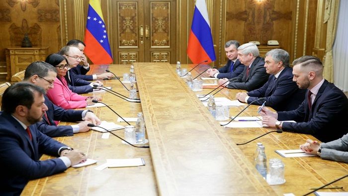 En su visita oficial a Rusia la vicepresidenta de Venezuela, Delcy Rodríguez, sostuvo diversos encuentros con funcionarios rusos.