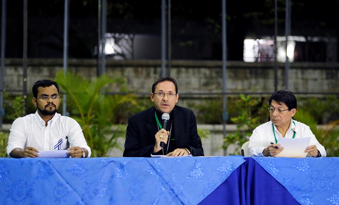 Rueda de prensa en Managua, 5 de marzo del 2019.