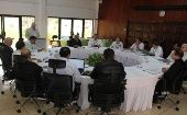 En la mesa de negociación también participan autoridades eclesiásticas y representantes de la OEA.