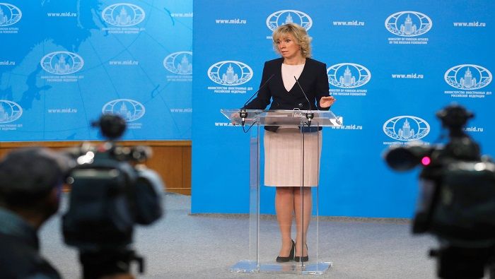La vocera de la cancillería rusa, María Zajárova, afirmó que es la primera vez que oye hablar al respecto, aseveró que no ha 