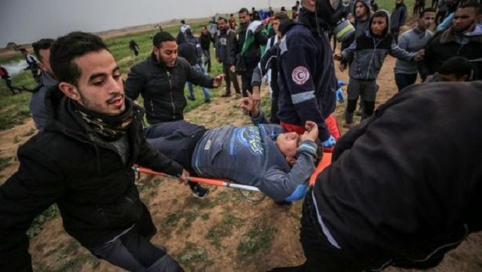 Un informe emitido por la ONU en febrero detalla que 189 palestinos han perdido la vida, y más de 6000 has sido herido por abuso de fuerza israelí.