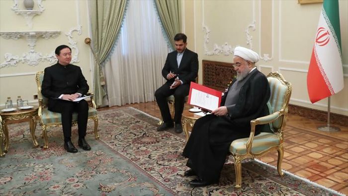 El mandatario iraní agradeció la solidaridad y apoyo de China ante las sanciones impuestas por EE.UU.