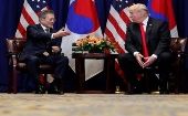 La desnuclearización de Corea del Norte sera el tema central de la reunión entre Moon Jae-in y Donald Trump.