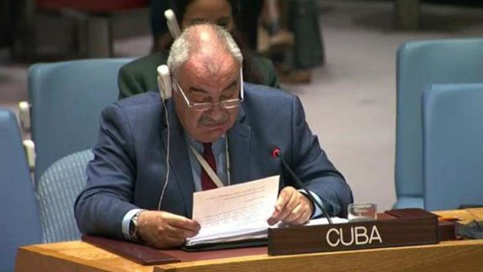 El embajador cubano agradeció los gestos de solidaridad de varias naciones del mundo que se suman contra el bloqueo impuesto por EE.UU.