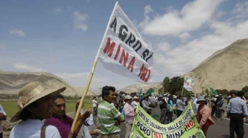 Debido a las protestas multitudinarias, Peru decidió suspender la licencia a la compañia minera Southern Cooper