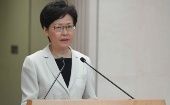 El Gobierno de Hong Kong no tolerara la violencia, afirmó la jefe ejecutiva Carrie Lam.