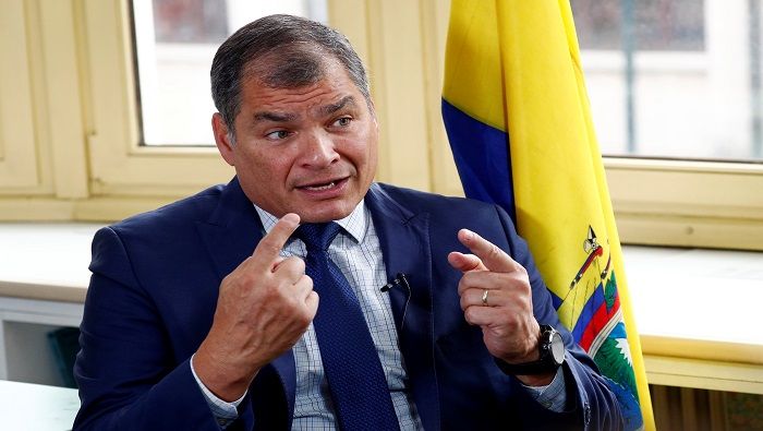 El expresidente Correa apuntó que la mejor salida a este conflicto es la respuesta democrática, que se adelanten elecciones y que el pueblo vote.