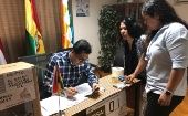 Desde El Cairo, Egipto se inició la jornada electoral para que los ciudadanos bolivianos que residen en ese país ejerzan su derecho.