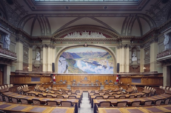 En el Consejo Nacional del Parlamento suizo se ocuparán 200 escaños.