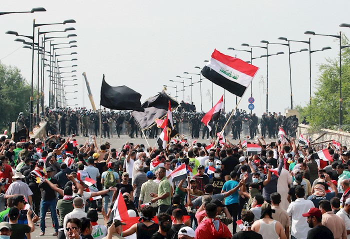 En esta jornada se movilizaron los estudiantes en Bagdad (capital) y en las provincias de Basora, Babilonia, Diwaniya y Ḏhī Qār.