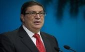 El canciller Rodríguez ha afirmado que toda la población de Cuba sufre las consecuencias del bloqueo impuesto ilegalmente por EE.UU.