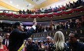 El mandatario venezolano presentó su informe de cuenta anual ante la ANC debido a la situación de desacato judicial del Parlamento.
