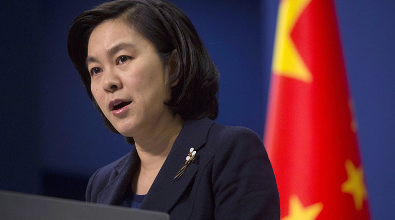 La portavoz del Ministerio de Exteriores de China, Hua Chunying, indicó que las medidas adoptadas por Washington son excesivas.