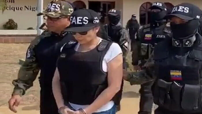 La exsenadora Merlano fue presentada ante un juzgado en el estado venezolano de Zulia.