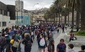 Los jóvenes realizaron diversas marchas en Valparaíso y Viña del Mar.