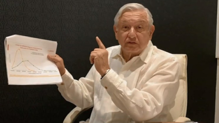 El presidente de México, Andrés Manuel López Obrador, exhortó a los mexicanos a realizar esfuerzos para frenar contagios de Covid-19.