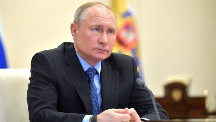 El presidente Vladímir Putin dirigió la reunión para actualizar los datos de la pandemia en el país.
