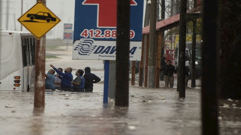 Las inundaciones han sido el daño más común causado por la entrada del huracán Hanna en Estados Unidos.