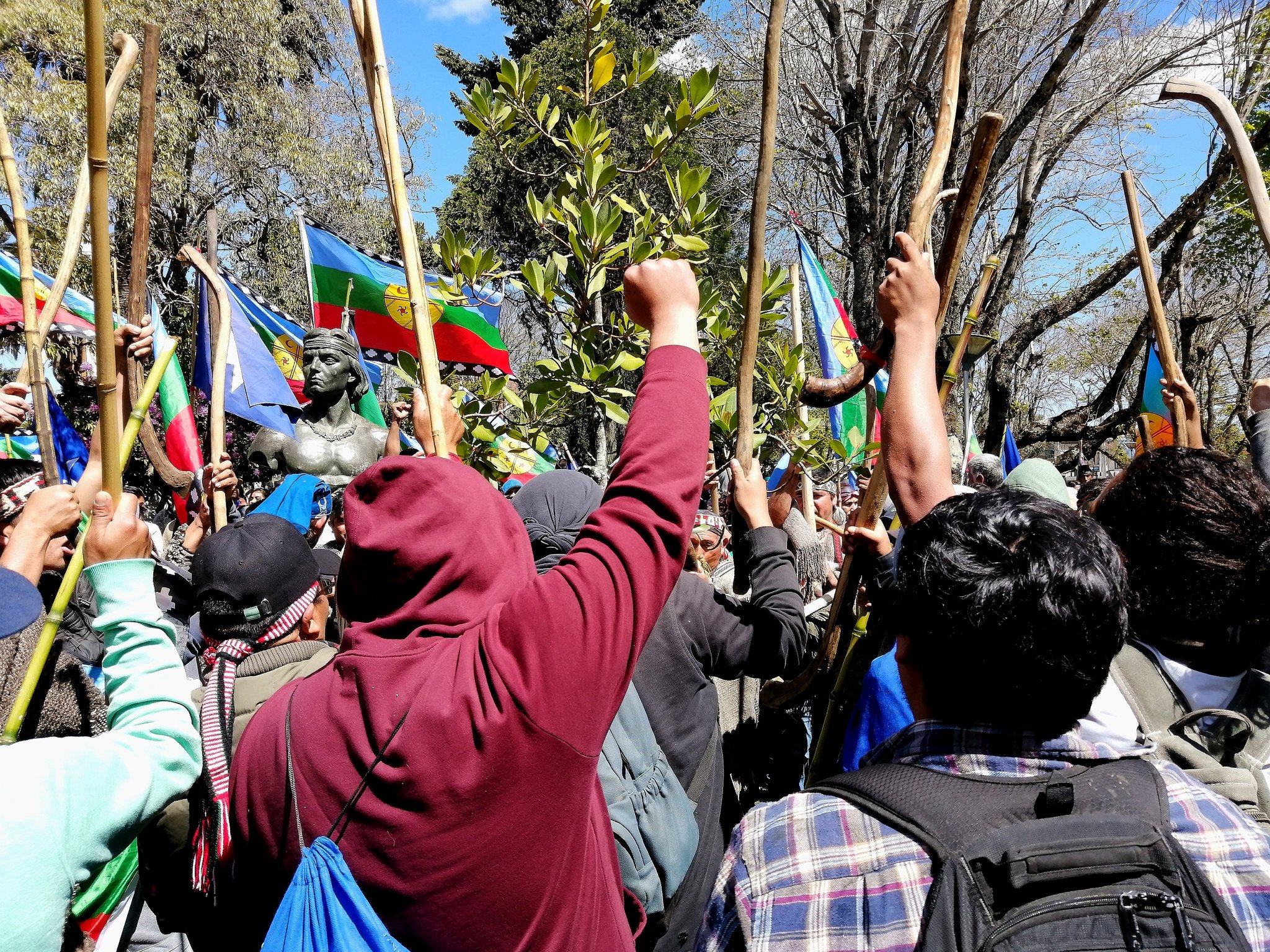 El pueblo mapuche lleva adelante protestas de solidaridad con sus presos políticos en cárceles del Estado chileno.