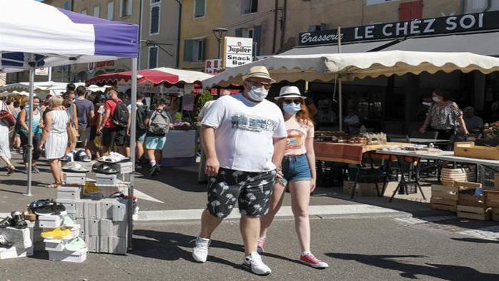 Desde el pasado 14 de agosto el municipio de Marsella decreto el uso obligatorio de mascarillas en espacios abiertos