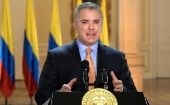 El mandatario colombiano resaltó la labor de su país en colaborar con la ONU y OMS en la lucha contra la pandemia.