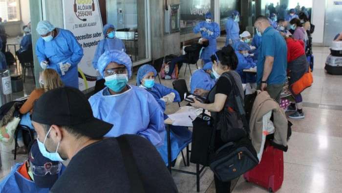 Los 206 connacionales que retornaron desde Chile están al cuidado del sistema de salud venezolano.