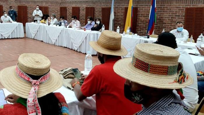 Los representantes indígenas condicionaron la reanudación del diálogo a la presencia del presidente Iván Duque.
