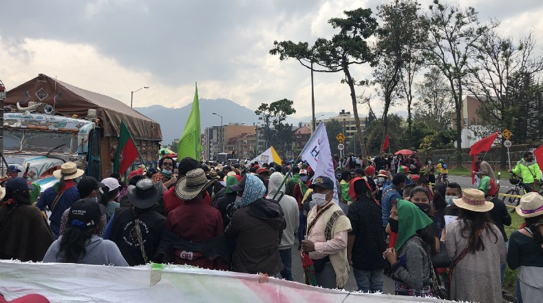 Este lunes los indígenas llegan a la Plaza Bolívar.