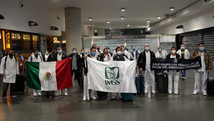 Médicos de otras entidades mexicanas llegaron a la Ciudad de México, para apoyar en la lucha contra la Covid-19.