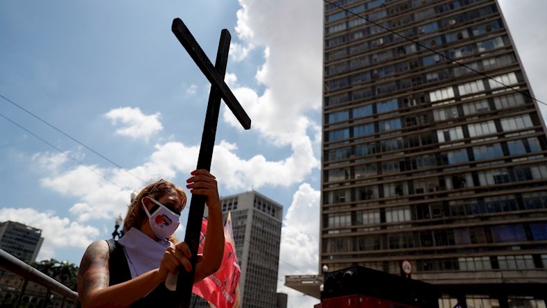Más de 95 organizaciones feministas en todo Brasil convocaron a manifestaciones durante toda la semana, las cuales comienzan este lunes 8 de marzo.