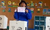 El líder indígen Yaku Pérez lideró el llamado al voto nulo.