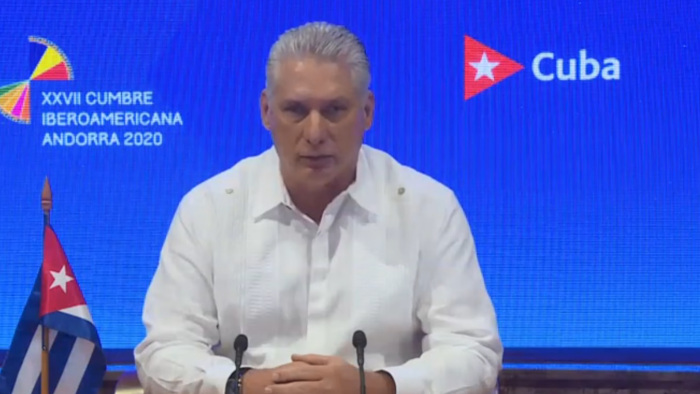 El presidente cubano resaltó la presencia de las brigadas médicas cubanas en varios países del espacio iberoamericano.