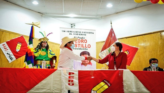 El acuerdo de unidad entre Castillo y Mendoza también contribuirá a movilizarse unidos de cara al balotaje electoral, previsto para el 6 de junio.