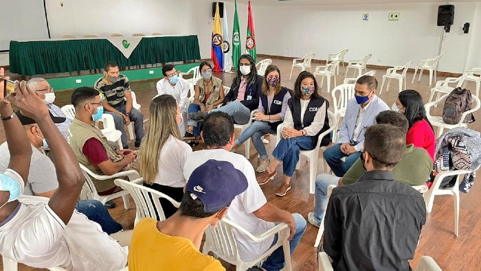 Los representantes del Organismo se han reunido con miembros de organizaciones estudiantiles, periodistas, la minga indígena, mujeres y víctimas de DD.HH.