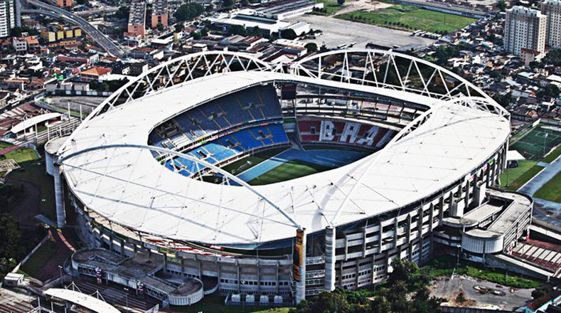 Estadio Olímpico Nilton Santos. Lleva el nombre del también bicampeón mundial Nilton Santos, uno de los más grandes ídolos en las historia del equipo albinegro. 