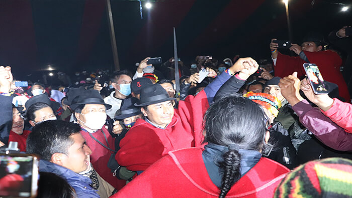 El nuevo presidente del Conaie, Leonidas Iza fue uno de los líderes indígenas de las protestas de octubre de 2019, en rechazo a medidas económicas dispuesta por el entonces presidente Lenín Moreno