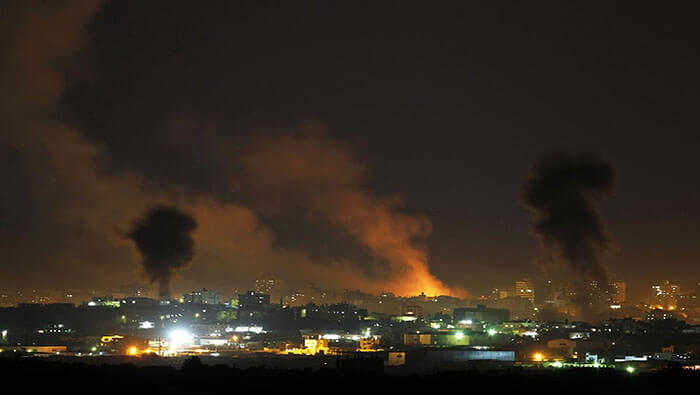 El pasado 25 de julio aviones israelíes bombardearon objetivos del movimiento de resistencia Hamas en la Franja de Gaza.