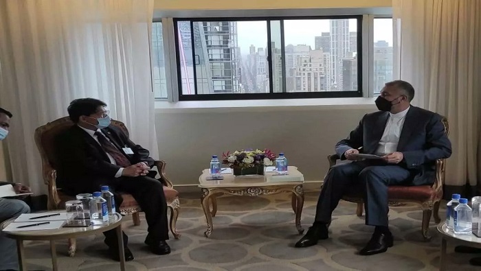 Ambos diplomáticos se encontraron  durante las reuniones de la 76 Sesión de la Asamblea General de las Naciones Unidas.