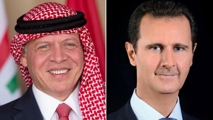 Al Assad y Abdalá II dialogaron sobre temas de  cooperación conjunta en beneficio de los dos países.