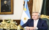 El mandatario argentino participó de forma virtual en la cita junto a otros mandatarios de la región. 