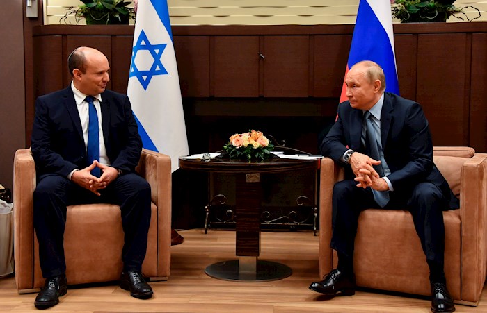 El encuentro entre Putin y Bennet coincide con el 30 aniversario del restablecimiento de las relaciones diplomáticas entre Moscú y Tel Aviv.