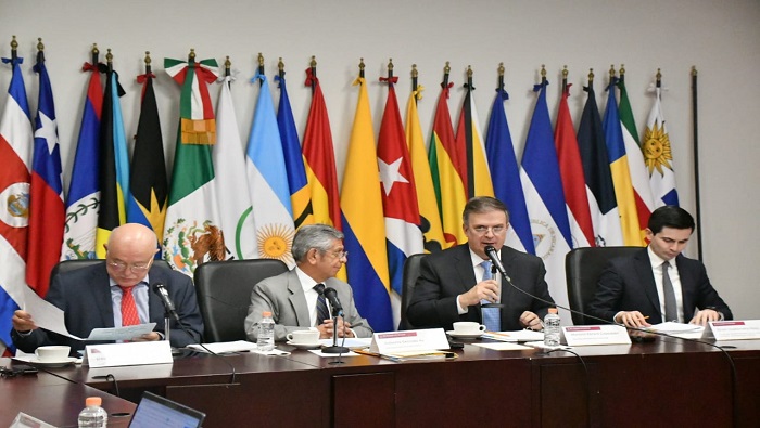 En la V Reunión de Ministras, Ministros y Altas Autoridades de Prevención y Lucha contra la Corrupción de la Celac, el canciller mexicano recalcó que “es una reunión muy relevante”.