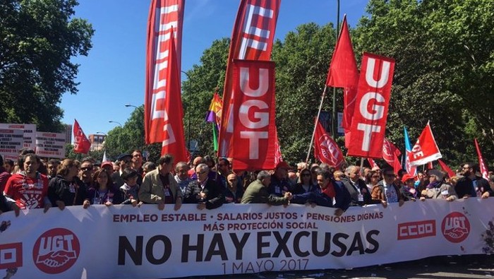 La derogación de la Reforma Laboral del Partido Popular fue uno de los objetivos de protestas de las centrales obreras españolas desde su promulgación en 2012.