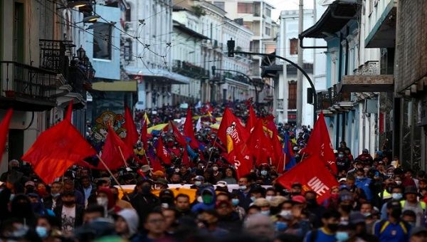 La Confederación de Nacionalidades Indígenas del Ecuador (Conaie) convocó a un paro nacional contra las políticas del Gobierno de Guillermo Lasso, que ya cumple su quinto día.