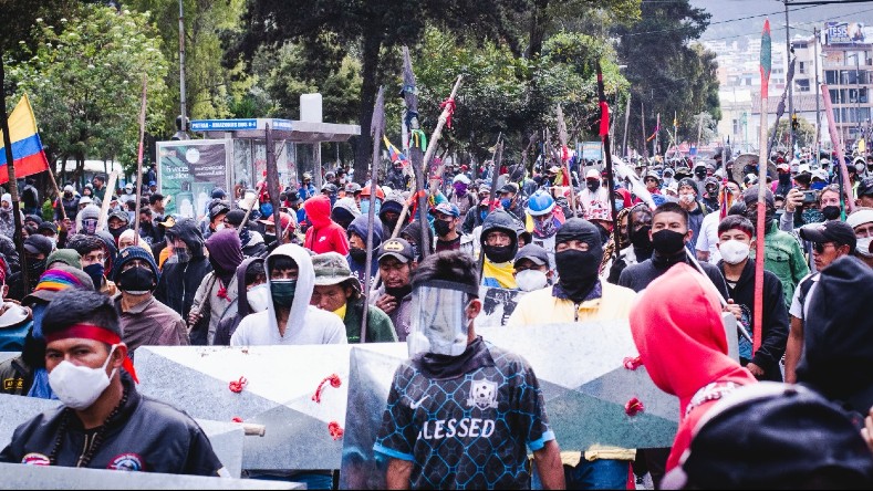 Así es el Paro Nacional en Ecuador contra el Gobierno de Lasso
