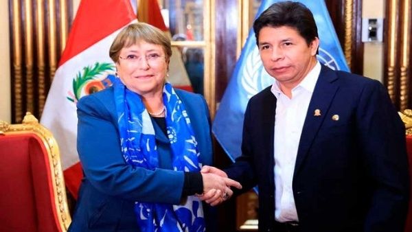 Bachelet y Castillo intercambiaron sobre la Agenda 2030 y la candidatura de Perú al Consejo de Derechos Humanos.
