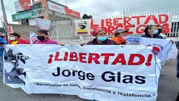 Diversos sectores de la sociedad ecuatoriana mantienen viva la lucha para que Jorge Glas sea liberado.