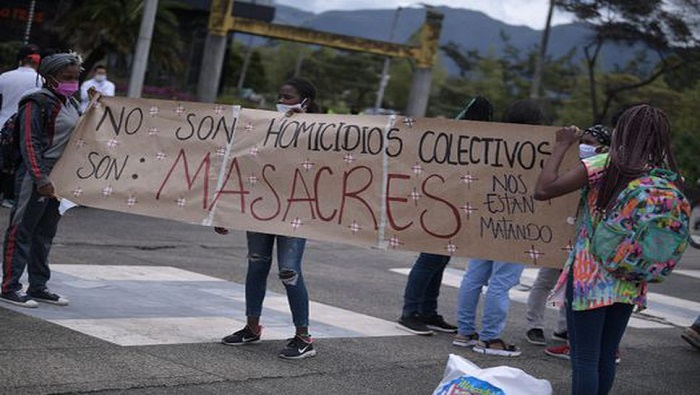 La Defensoría del Pueblo sostiene que 136 líderes sociales y defensores de derechos humanos han sido asesinados en Colombia en los últimos  ocho meses.
