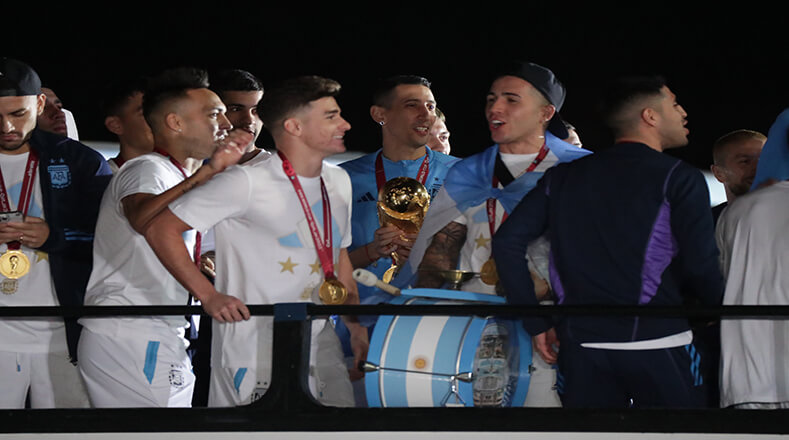Argentina alcanzó su tercer campeonato mundial tras los mundiales de 1978 y 1986.