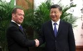 Medvédev y Xi trataron además la coordinación estratégica de la política exterior en las plataformas multilaterales.